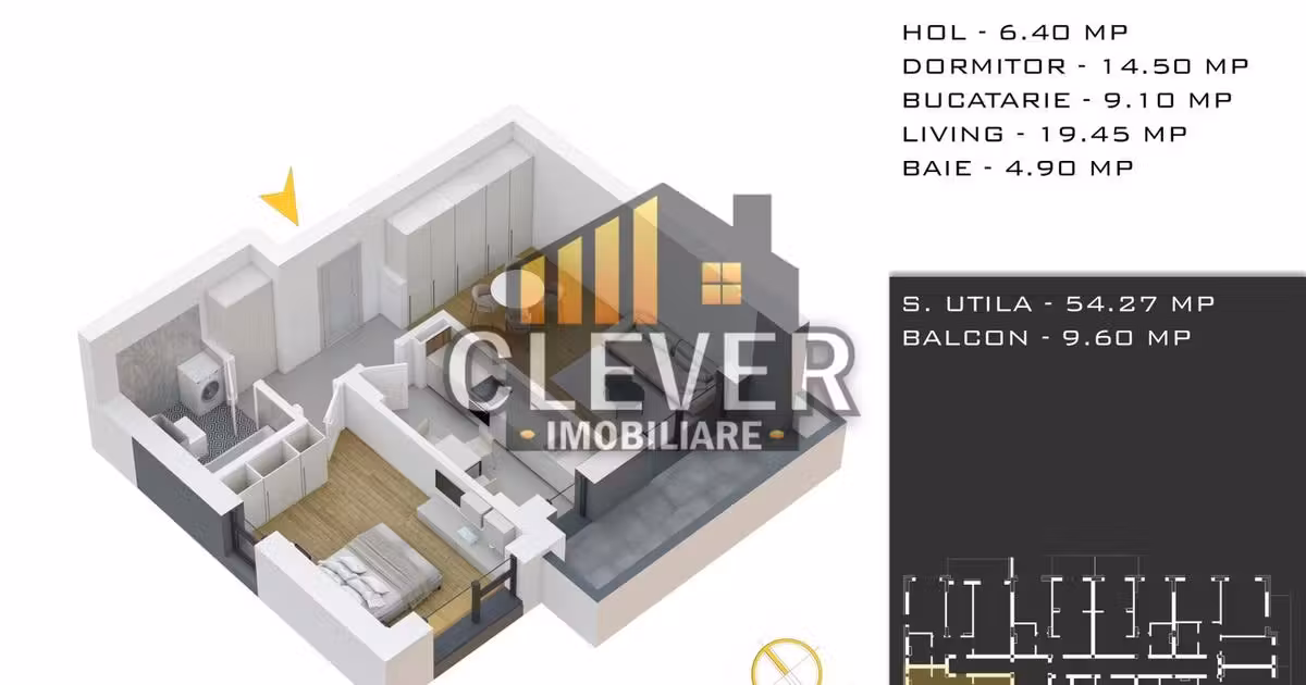 Apartament de vânzare cu 2 camere în zona Theodor Pallady, Sector 3