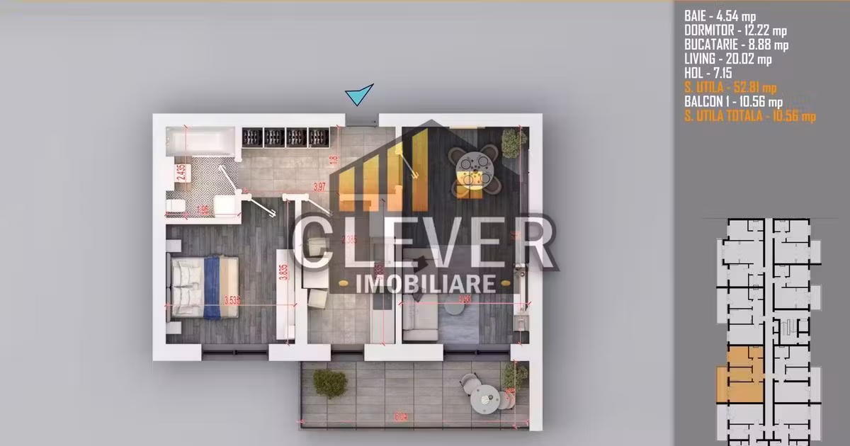 Apartament de vânzare cu 2 camere în zona Theodor Pallady, Sector 3