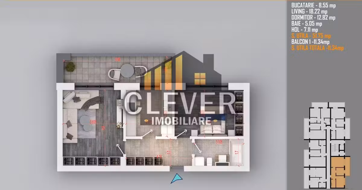 Apartament de vânzare cu 2 camere în zona Theodor Pallady, Sector 3