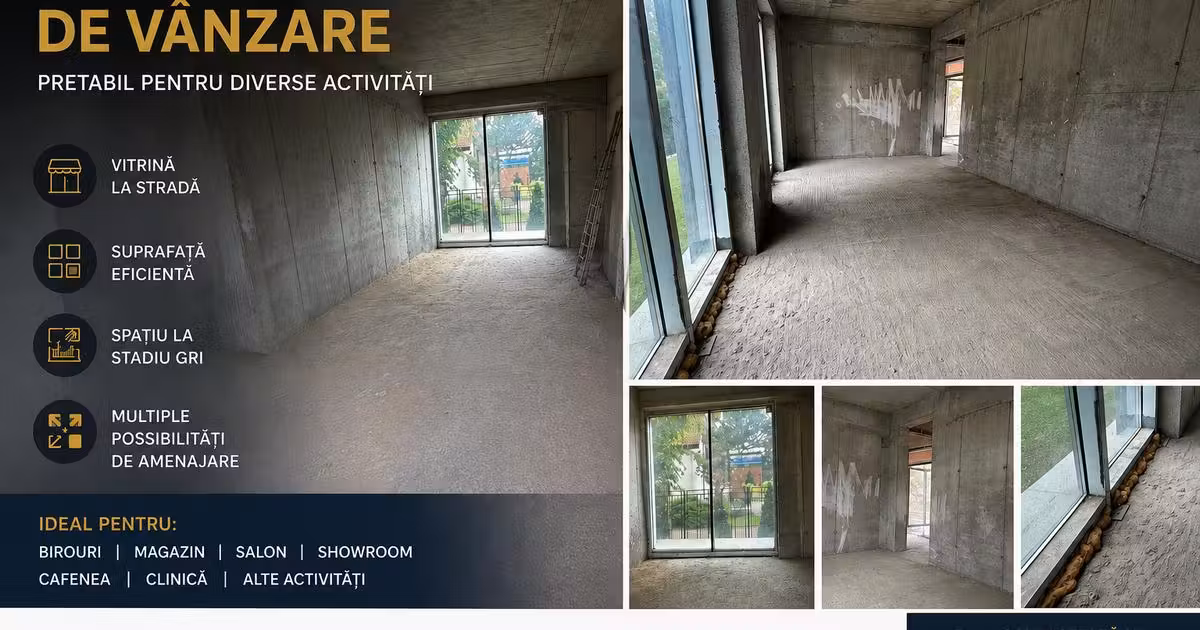 Spațiu comercial de vânzare 122 mp în zona Mihai Bravu, Sector 3