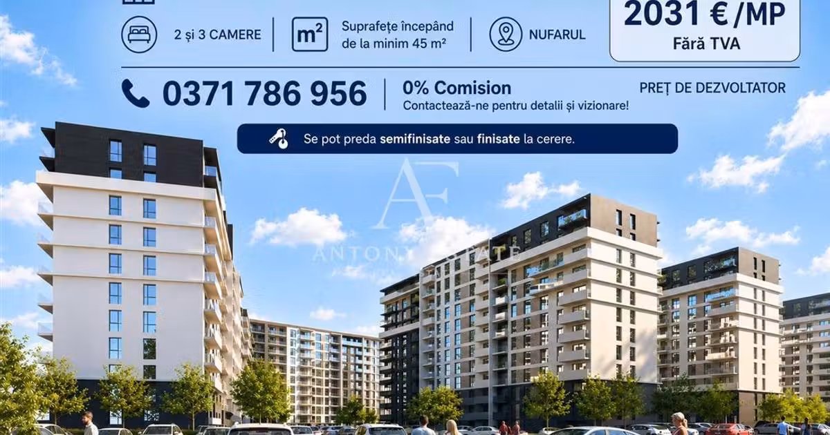 Apartament de vânzare cu 2 camere în zona Nufărul, Oradea