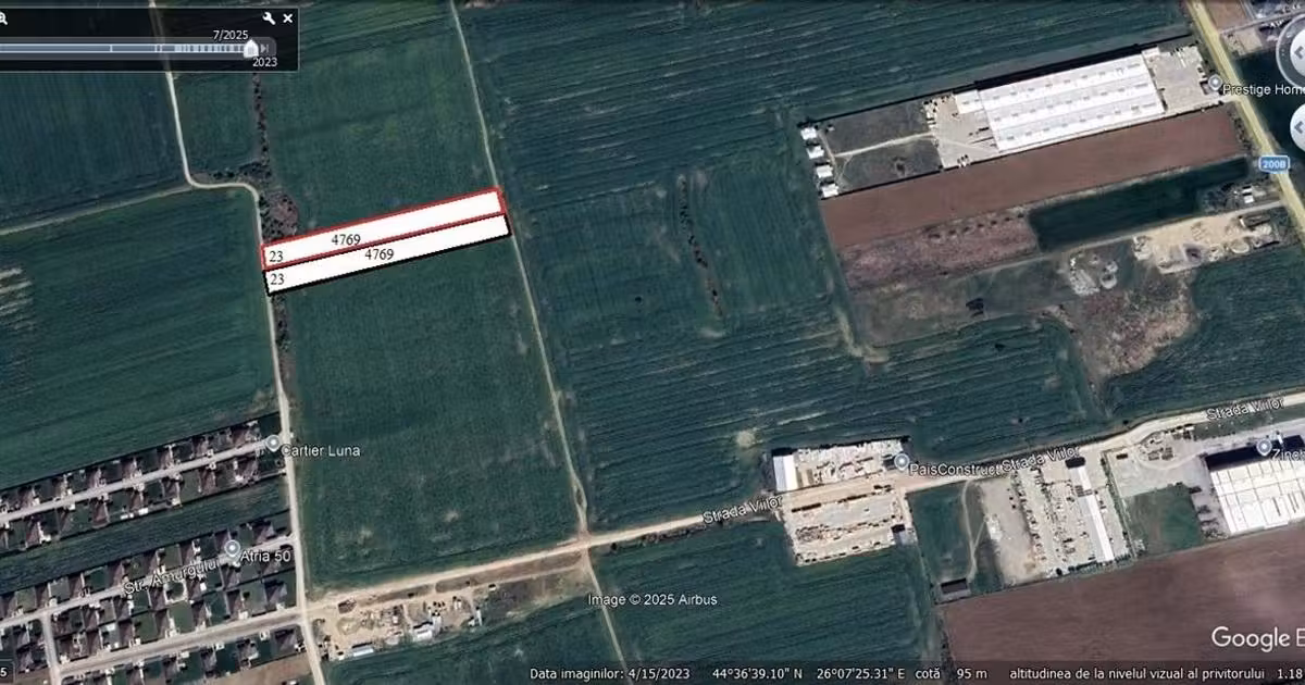 Teren Construcții intravilan de vânzare de 9538 mp, în Balotești
