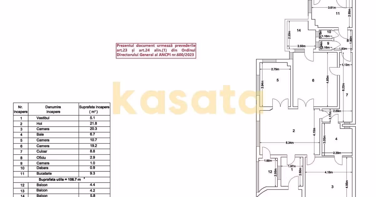 Apartament de vânzare cu 4 camere în zona P-ța Romană, Ultracentral