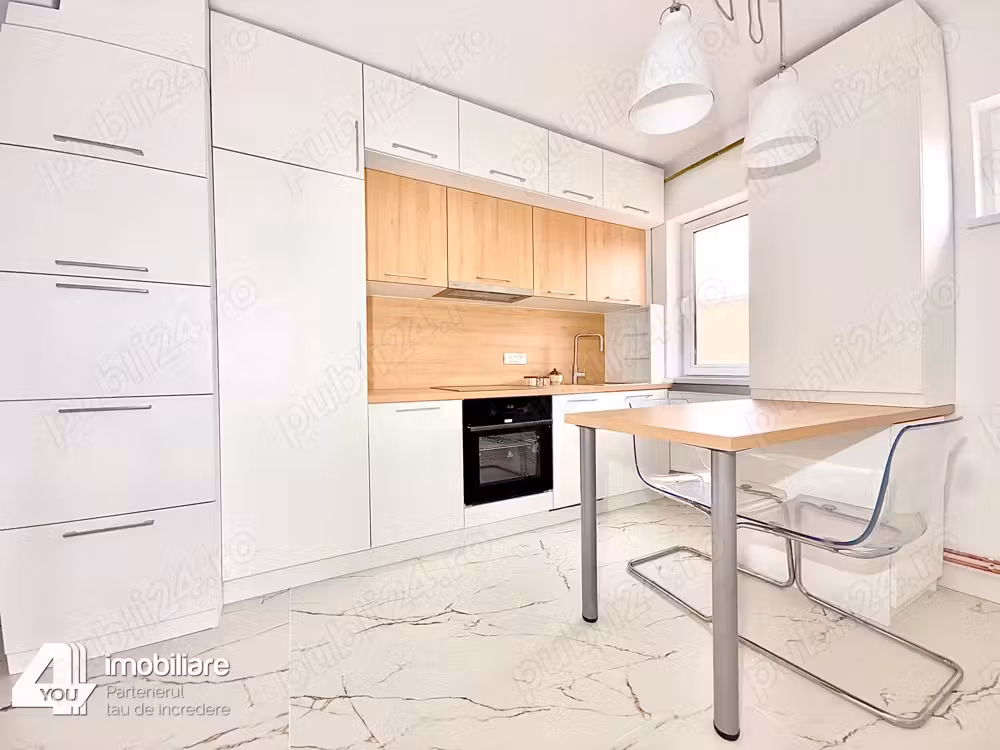 Apartament 2 camere Podgoria, decomandat, 60 mp, mobilat, utilat+termoteca - 91000 euro