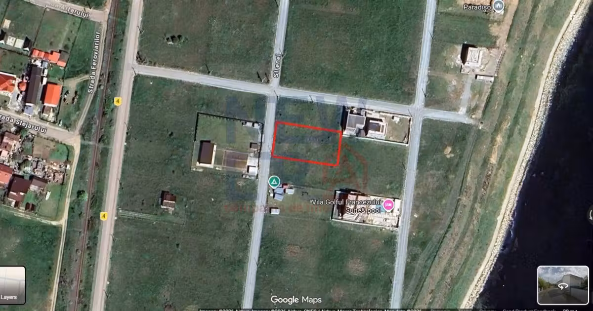Teren Construcții intravilan de vânzare de 950 mp, în Costinești