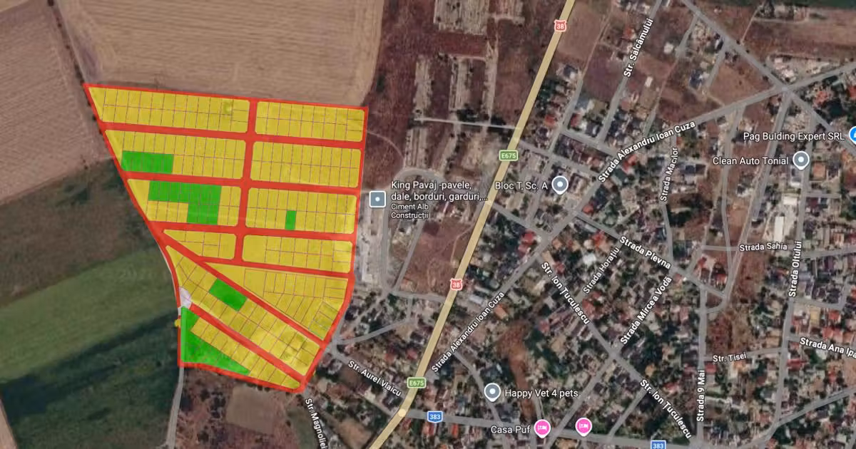 Teren Construcții intravilan de vânzare de 450 mp, în Techirghiol