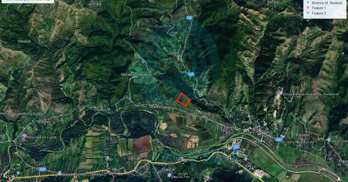 Teren extravilan de vânzare de 100000 mp, în Berca
