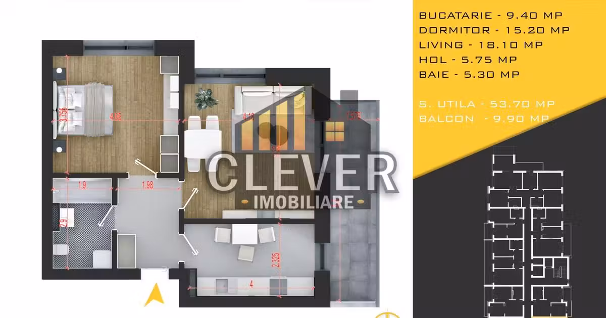 Apartament de vânzare cu 2 camere în zona Theodor Pallady, Sector 3