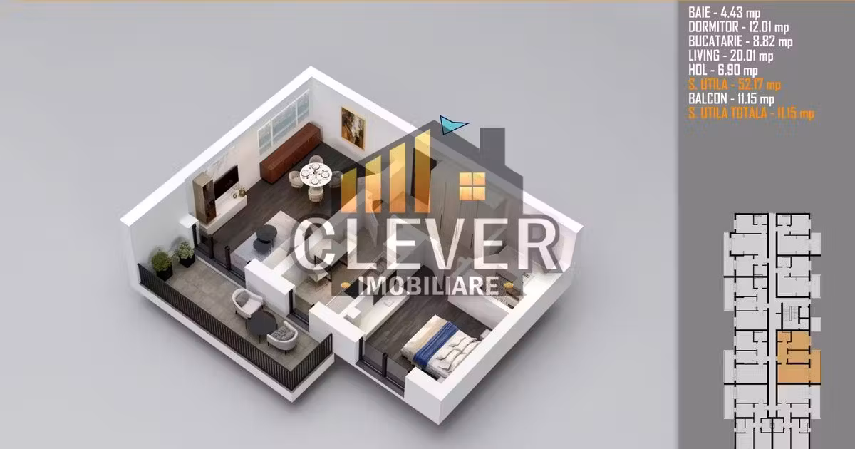 Apartament de vânzare cu 2 camere în zona Theodor Pallady, Sector 3