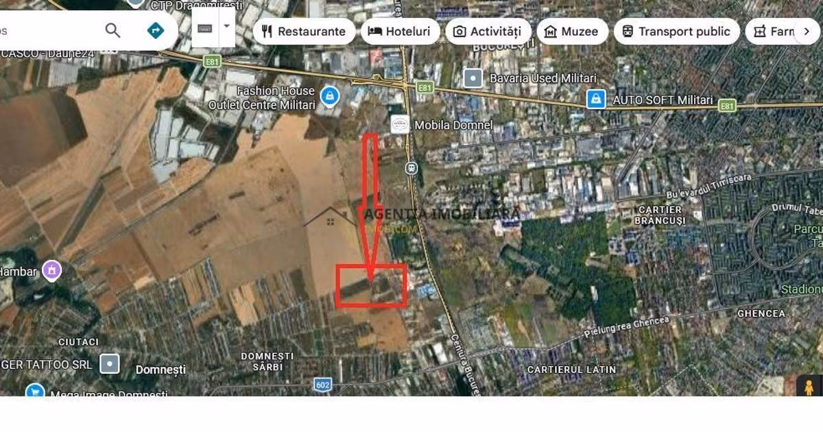 Teren Construcții intravilan de vânzare de 15000 mp, în Domnești
