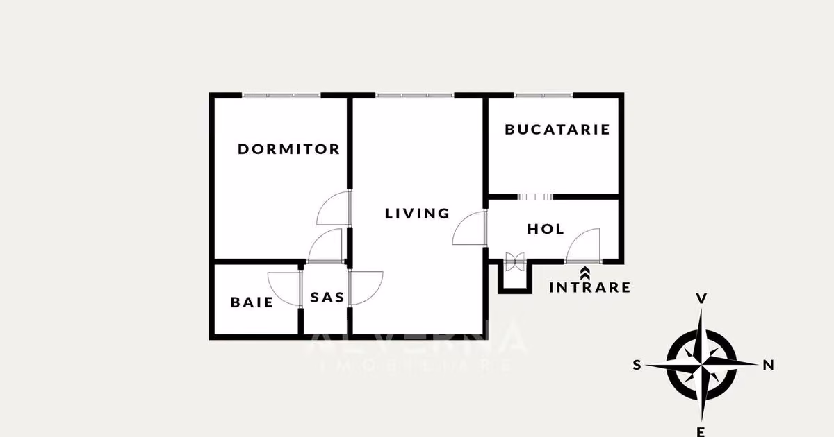Apartament de vânzare cu 2 camere în zona Horea, Cluj-Napoca