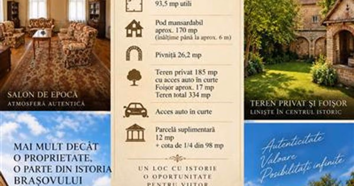 Apartament de vânzare cu 3 camere în zona Centrul Istoric, Brașov