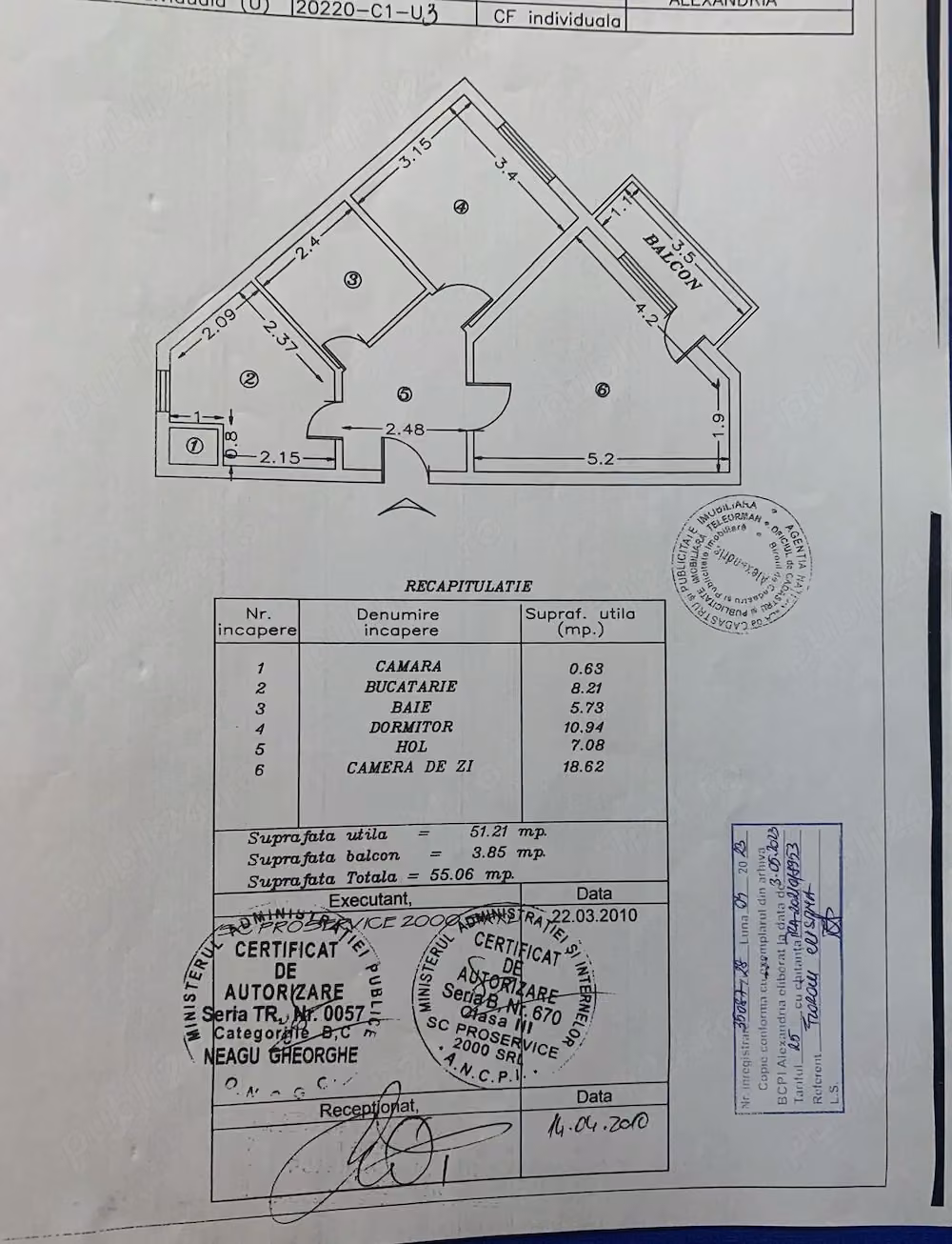 Apartament 2 camere, renovat recent   zonă centrală Alexandria