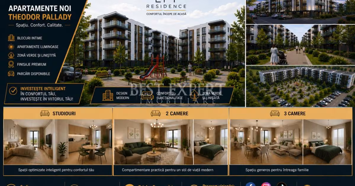 Apartament de vânzare cu 3 camere în zona Theodor Pallady, Sector 3