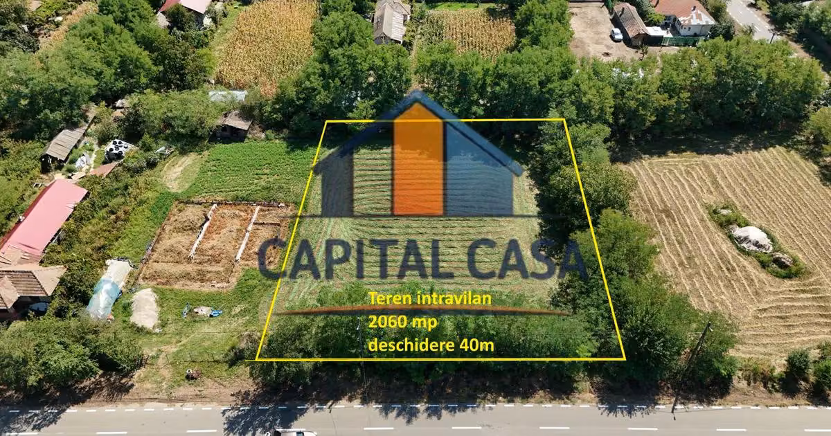 Teren Construcții intravilan de vânzare de 2060 mp, în Movilița
