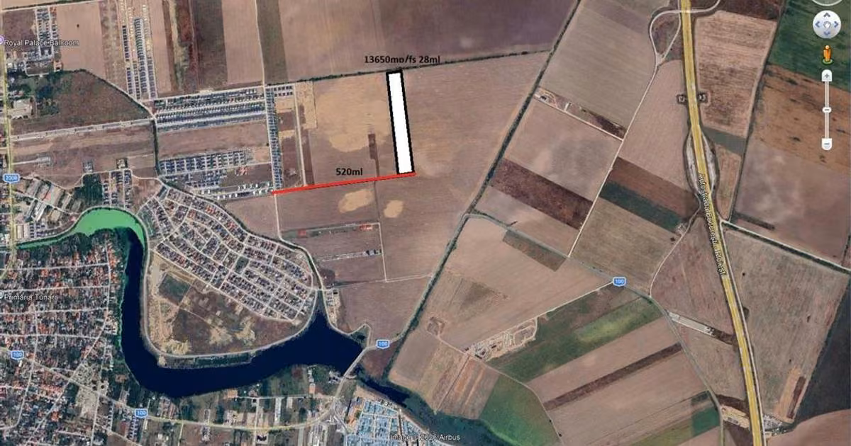 Teren intravilan de vânzare de 13650 mp, în Tunari