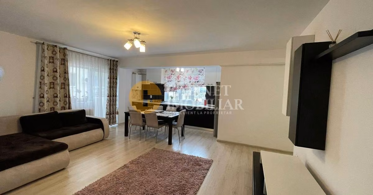 Apartament de vânzare cu 3 camere, mobilat în Valea Lupului