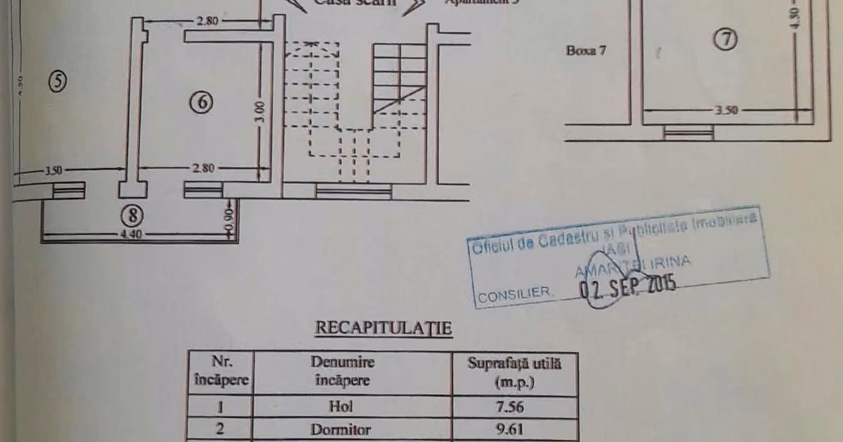 Apartament de vânzare cu 3 camere în zona Valea Adâncă, Iași