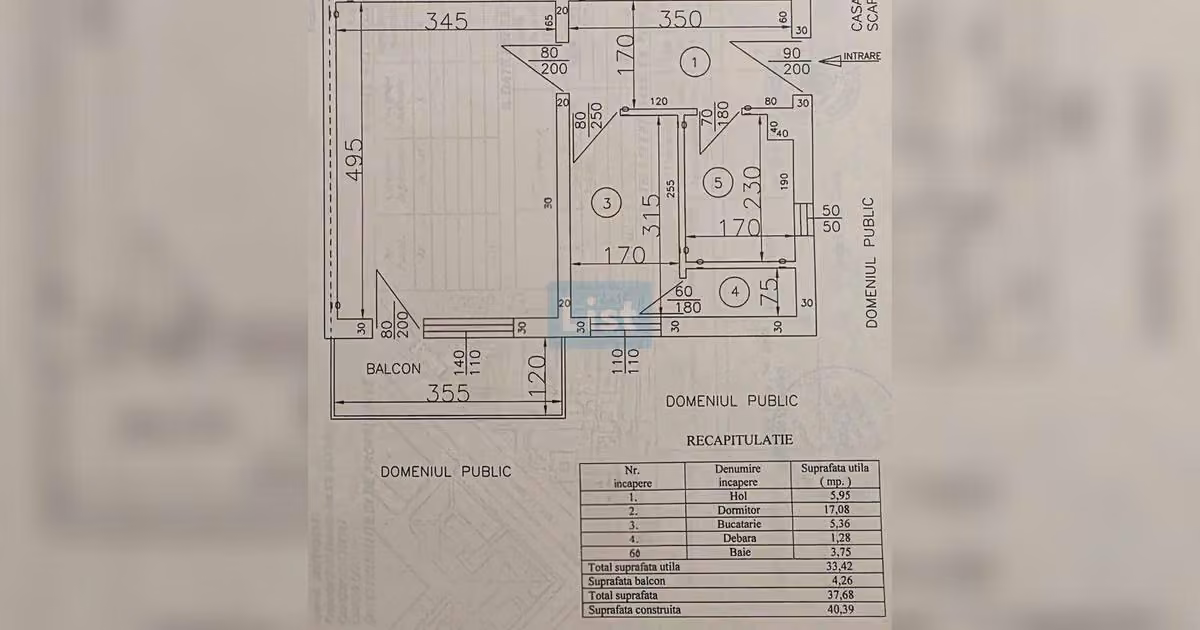 Garsonieră de vânzare în zona Crihala, Drobeta-Turnu Severin