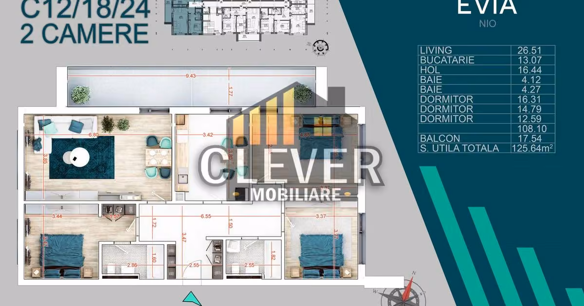 Apartament de vânzare cu 4 camere în zona Theodor Pallady, Sector 3