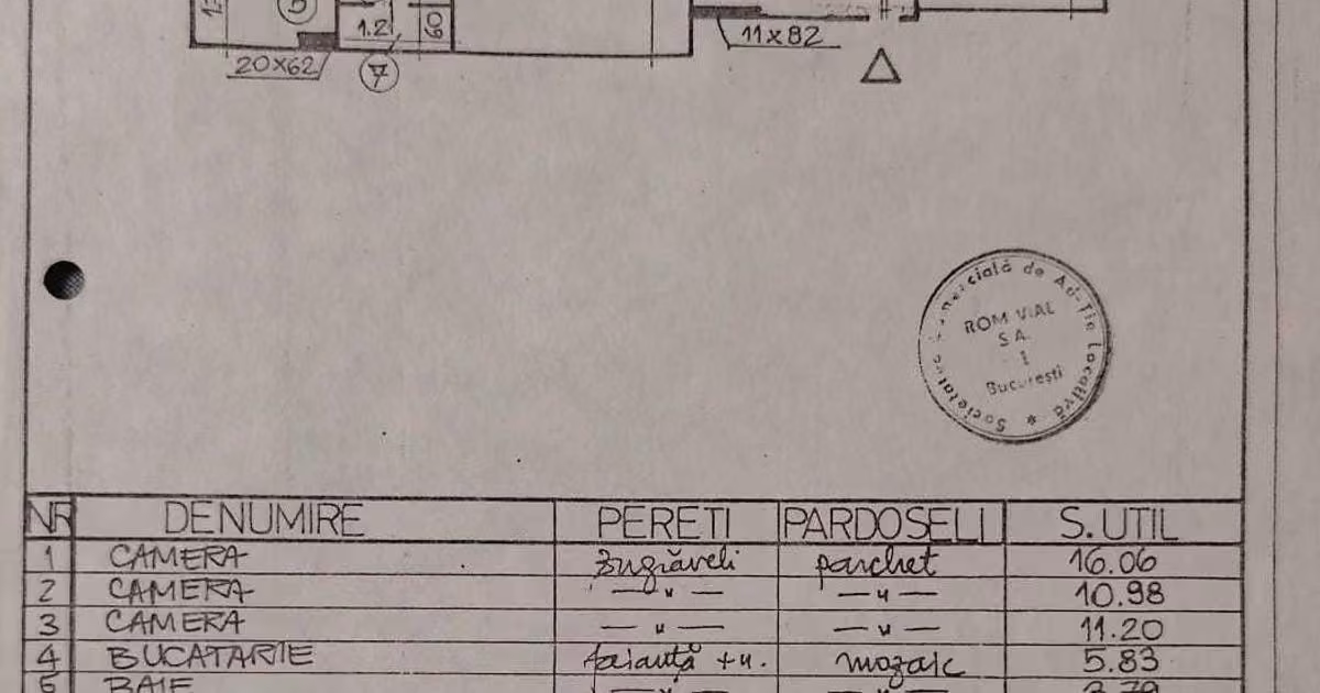 Apartament de vânzare cu 3 camere în zona 1 Mai, Sector 1