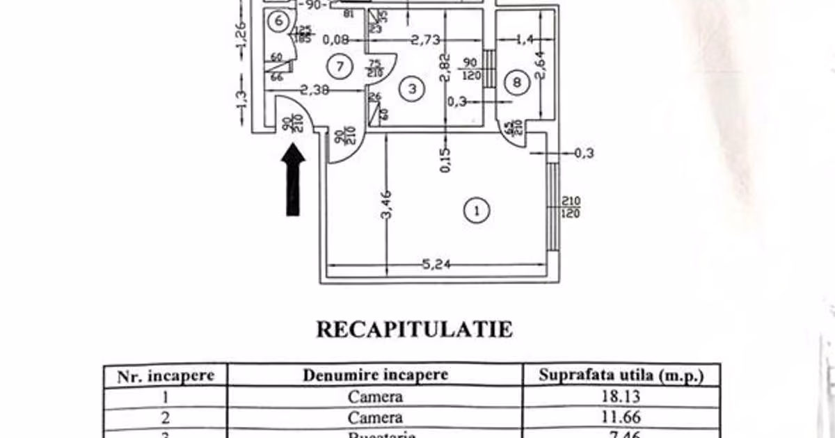 Apartament de vânzare cu 2 camere, mobilat în zona Aviației, Sector 1