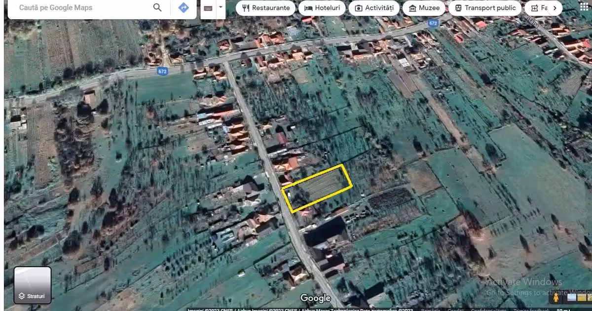Teren Construcții intravilan de vânzare de 3472 mp, în Tismana
