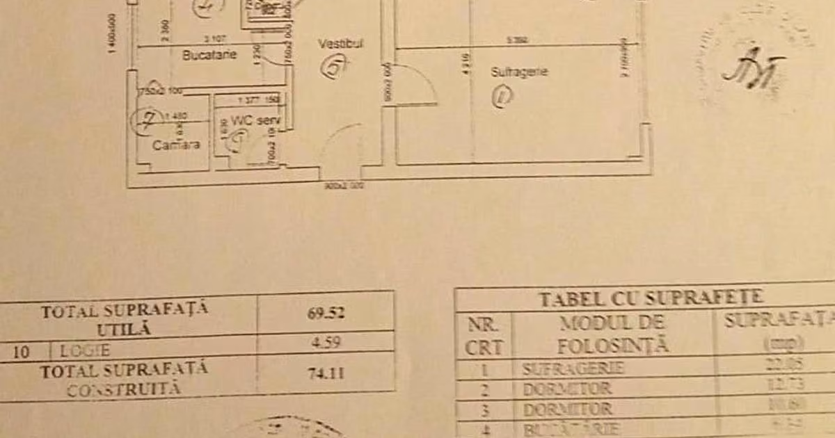Apartament de vânzare cu 3 camere în zona Calea Călărașilor, Sector 3