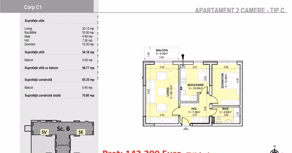 Apartament de vânzare cu 2 camere în zona Militari, Sector 6