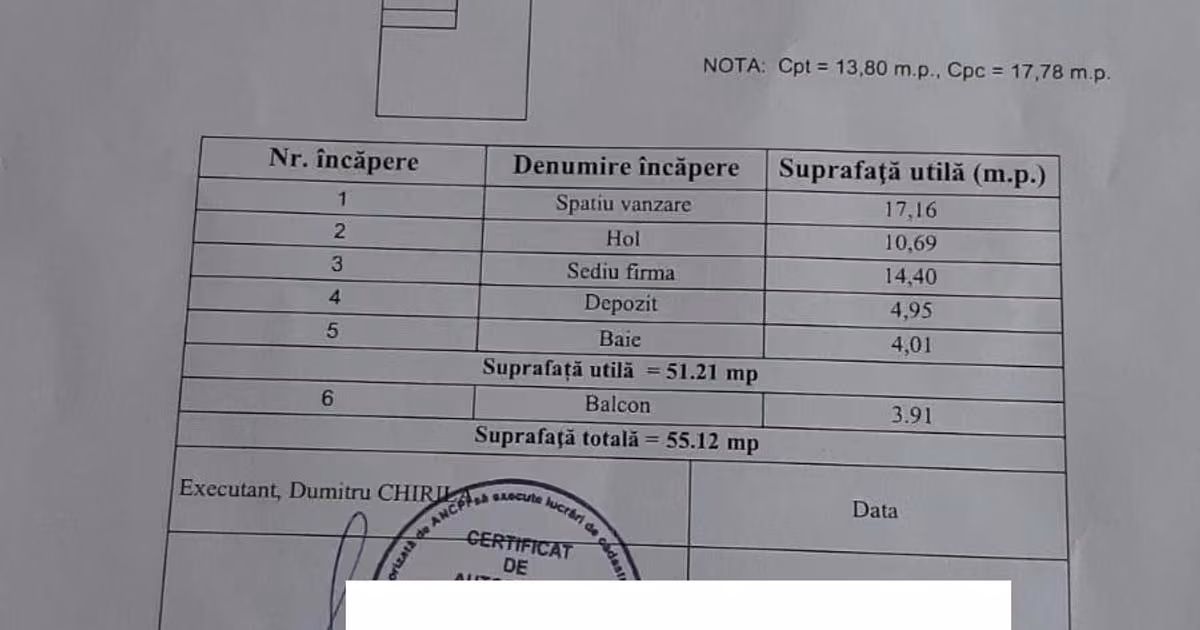Apartament de vânzare cu 2 camere în zona Central, Piatra-Neamț