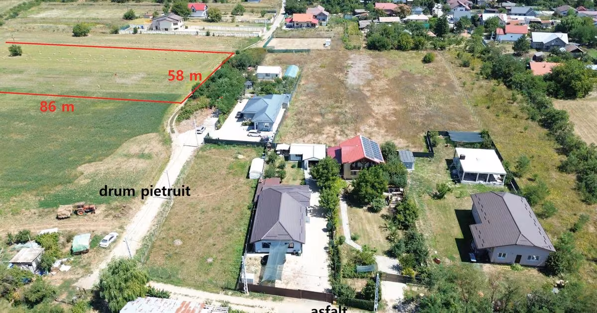 Teren Construcții intravilan de vânzare de 5000 mp, în Dârza