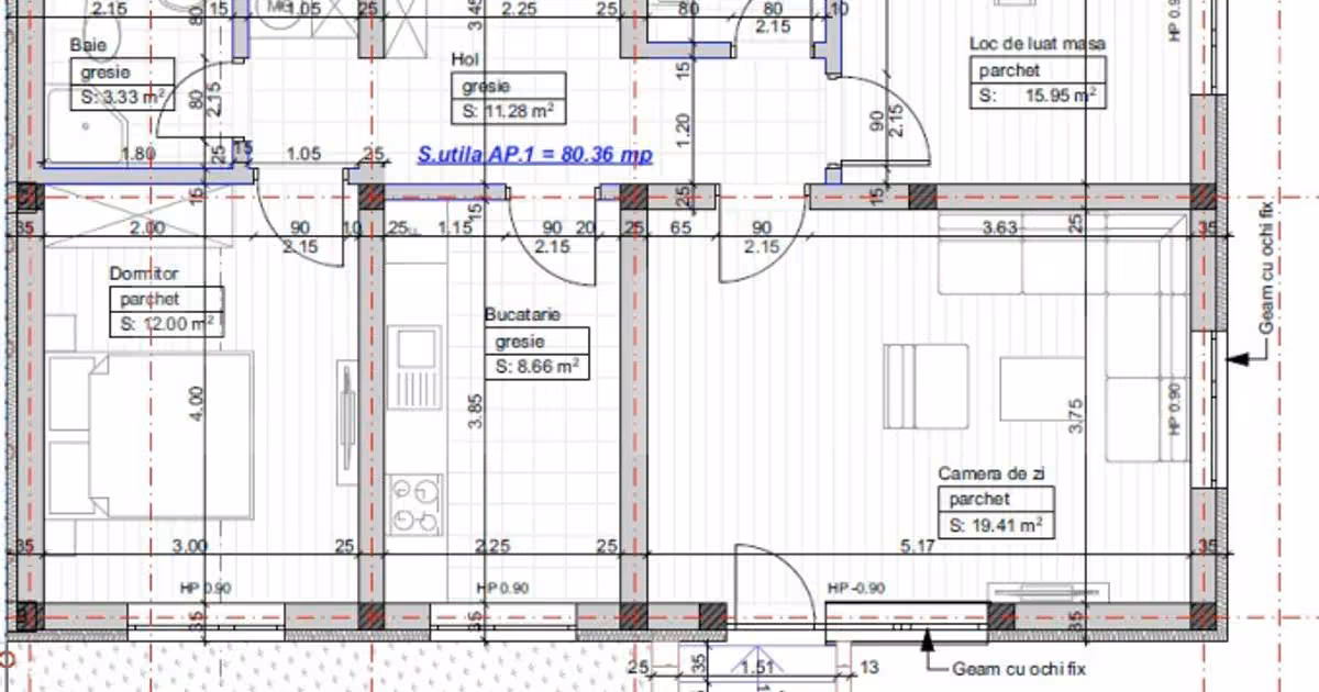 Apartament de vânzare cu 3 camere în Giroc