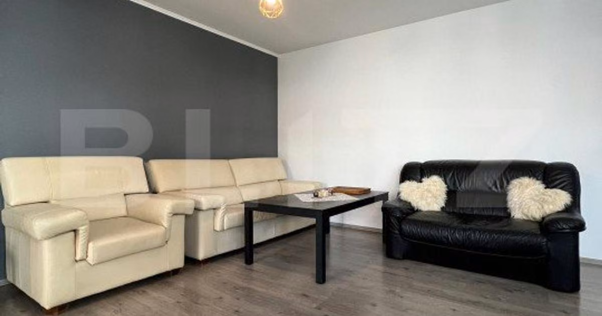 Apartament de vânzare cu 2 camere, mobilat în Florești