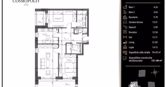 Apartament Centrul Civic