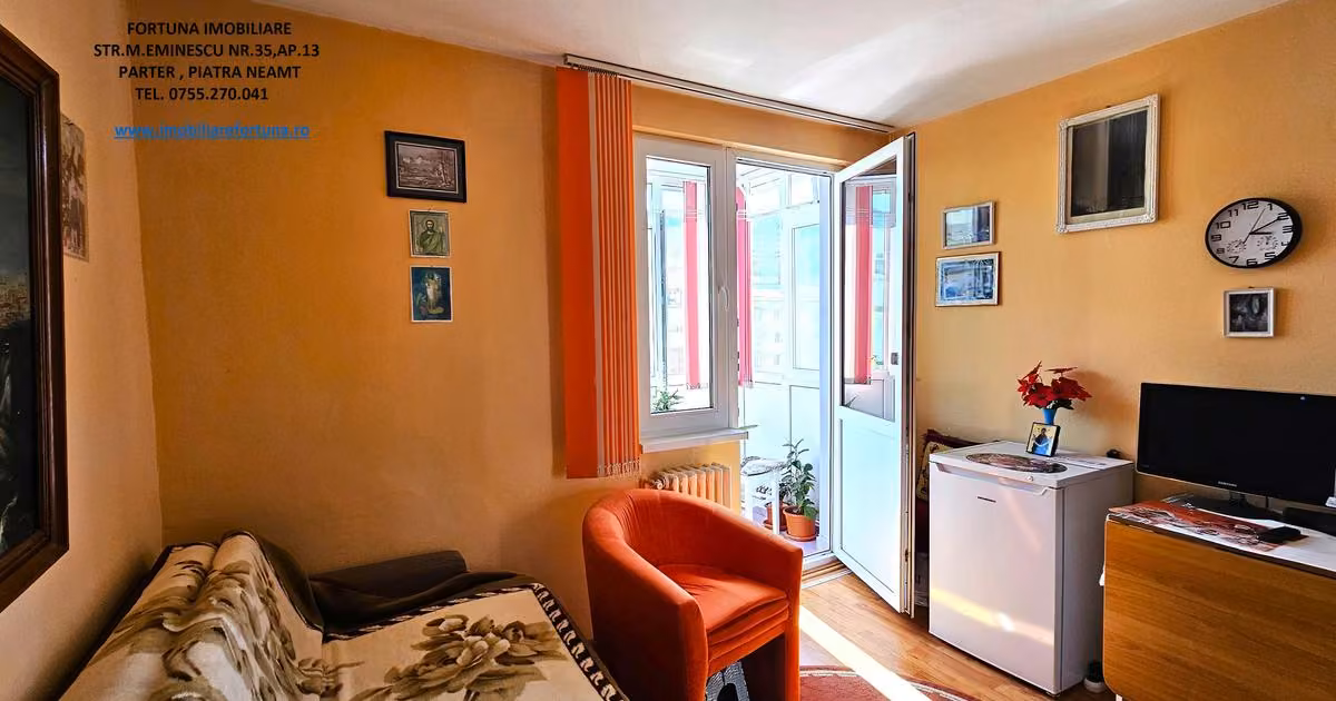 Apartament de vânzare cu 2 camere în zona Mărăței, Piatra-Neamț