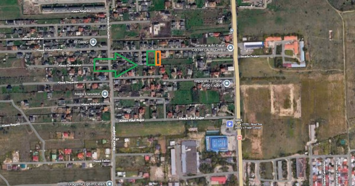 Teren Construcții de vânzare de 460 mp, în zona Nord, Galați