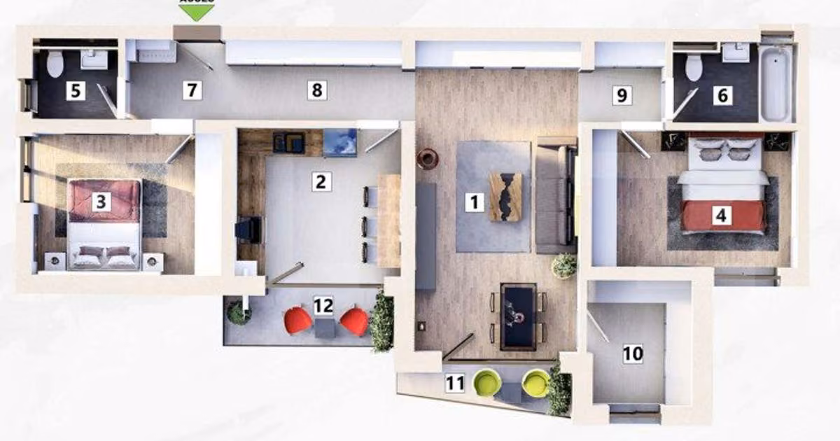 Apartament de vânzare cu 3 camere în zona Mehala, Timișoara