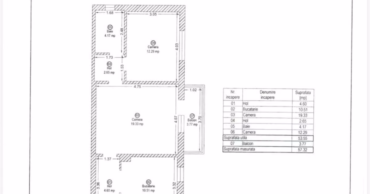 Apartament de vânzare cu 2 camere, mobilat în zona Spitalul Județean, Timișoara