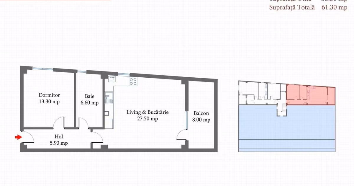Apartament de vânzare cu 2 camere în zona Militari, Sector 6