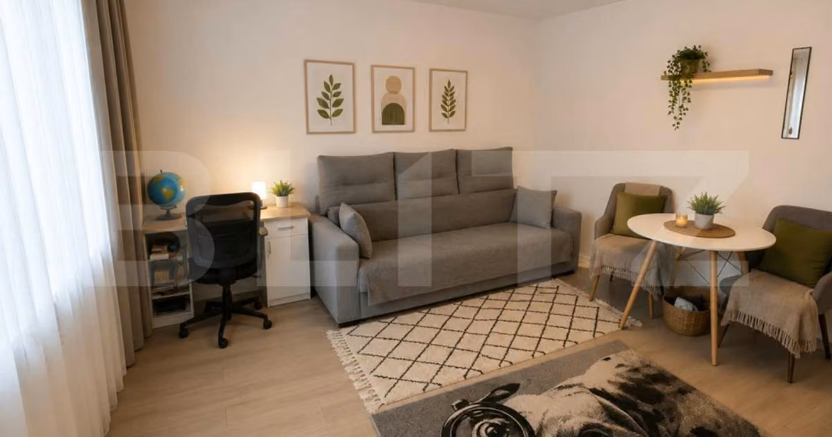 Apartament de vânzare cu 2 camere, mobilat în zona Nicolina, Iași