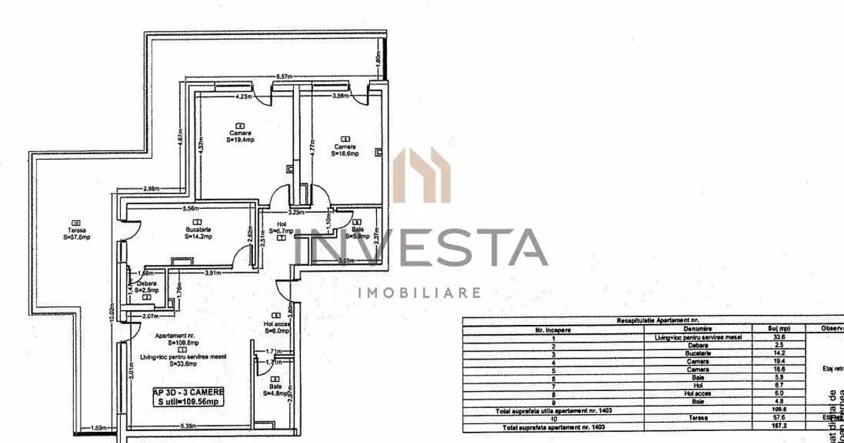 Apartament de vânzare cu 3 camere în zona Zorilor, Cluj-Napoca