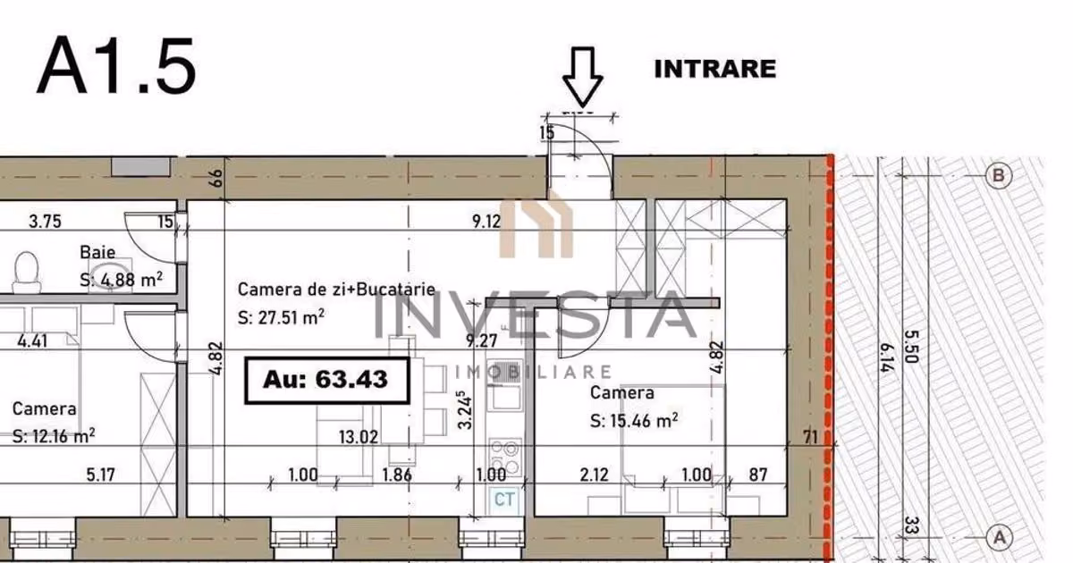 Birou de vânzare de 64.43 mp, în zona Ultracentral, Cluj-Napoca