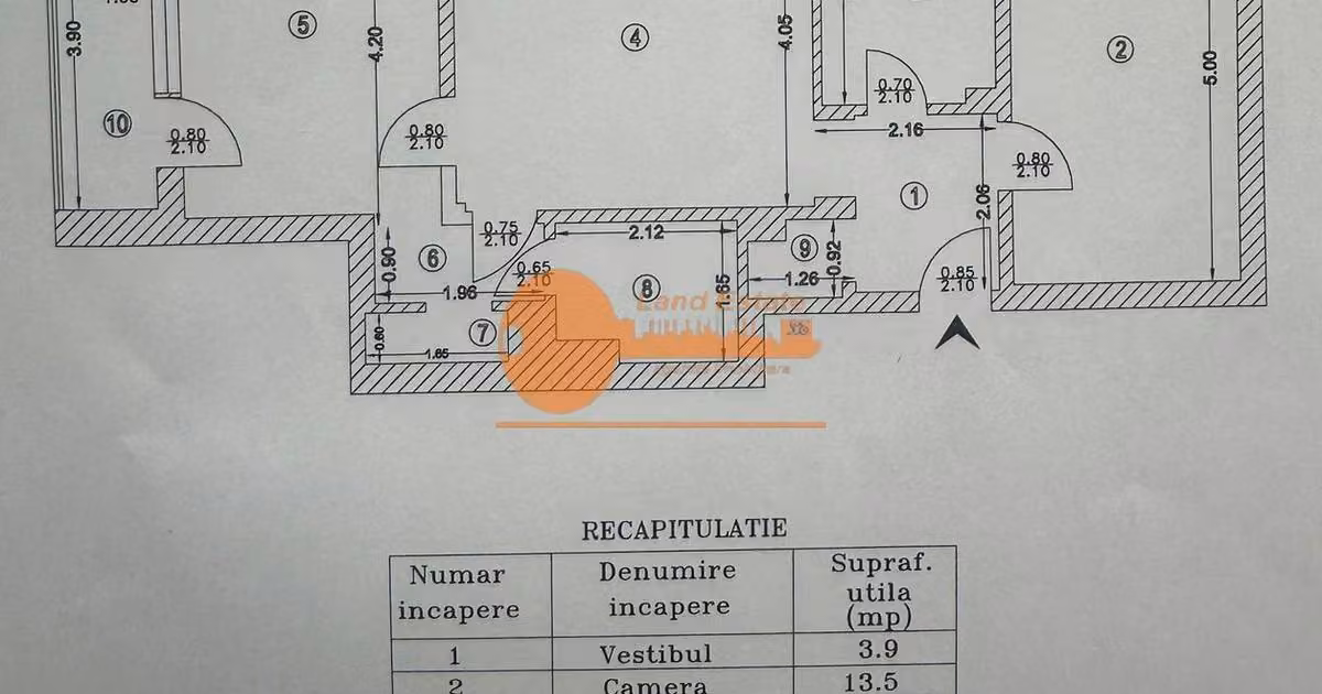 Apartament de vânzare cu 3 camere, mobilat în zona Domenii, Sector 1