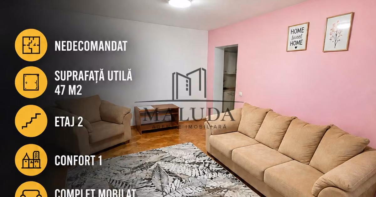 Apartament de vânzare cu 2 camere, mobilat în zona Calea București, Pitești