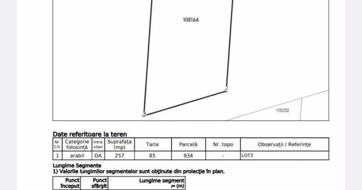 Teren intravilan de vânzare în zona Pipera, Sector 1