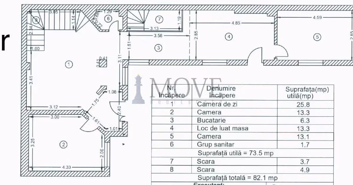 Casă de vânzare cu 5 camere în zona Dacia, Sector 2