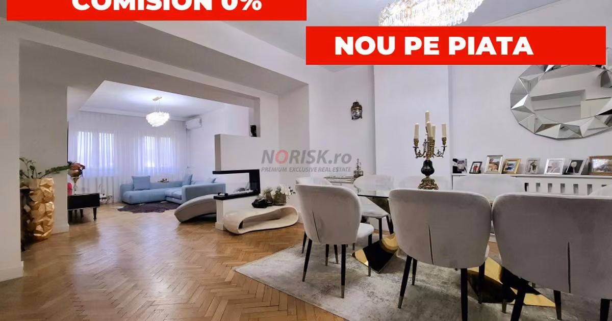 Apartament de vânzare cu 4 camere, mobilat în zona Dorobanți, Sector 1