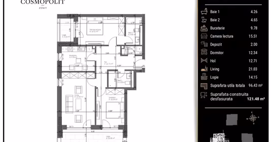 Apartament Centrul Civic