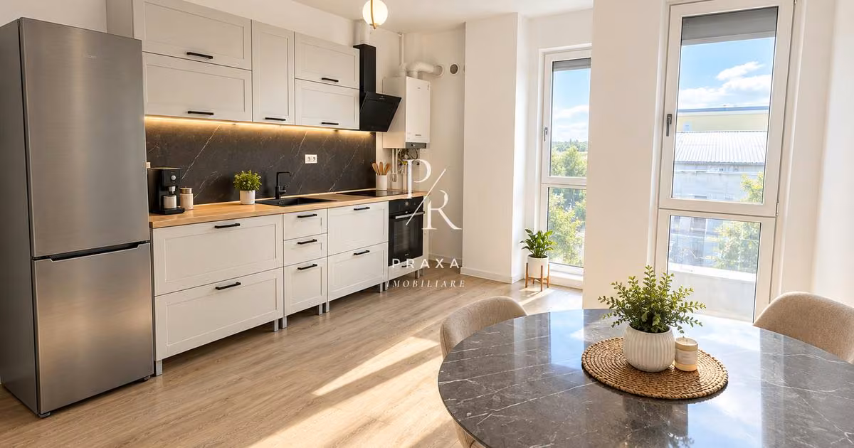 Apartament de vânzare cu 2 camere, mobilat în Florești
