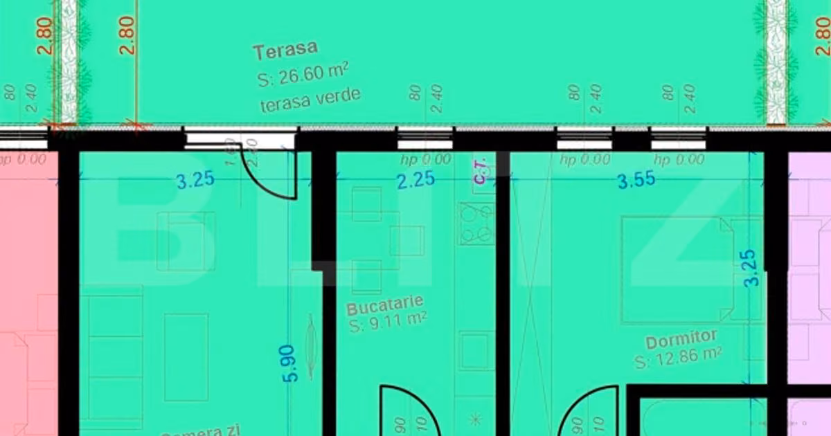 Apartament de vânzare cu 2 camere în zona Aradului, Timișoara